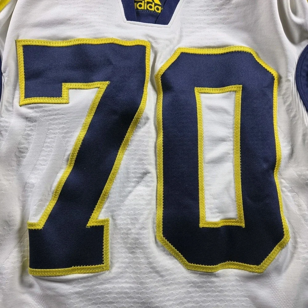 Michigan Wolverines Authentic Team Issued #70 Adidas Football Jersey